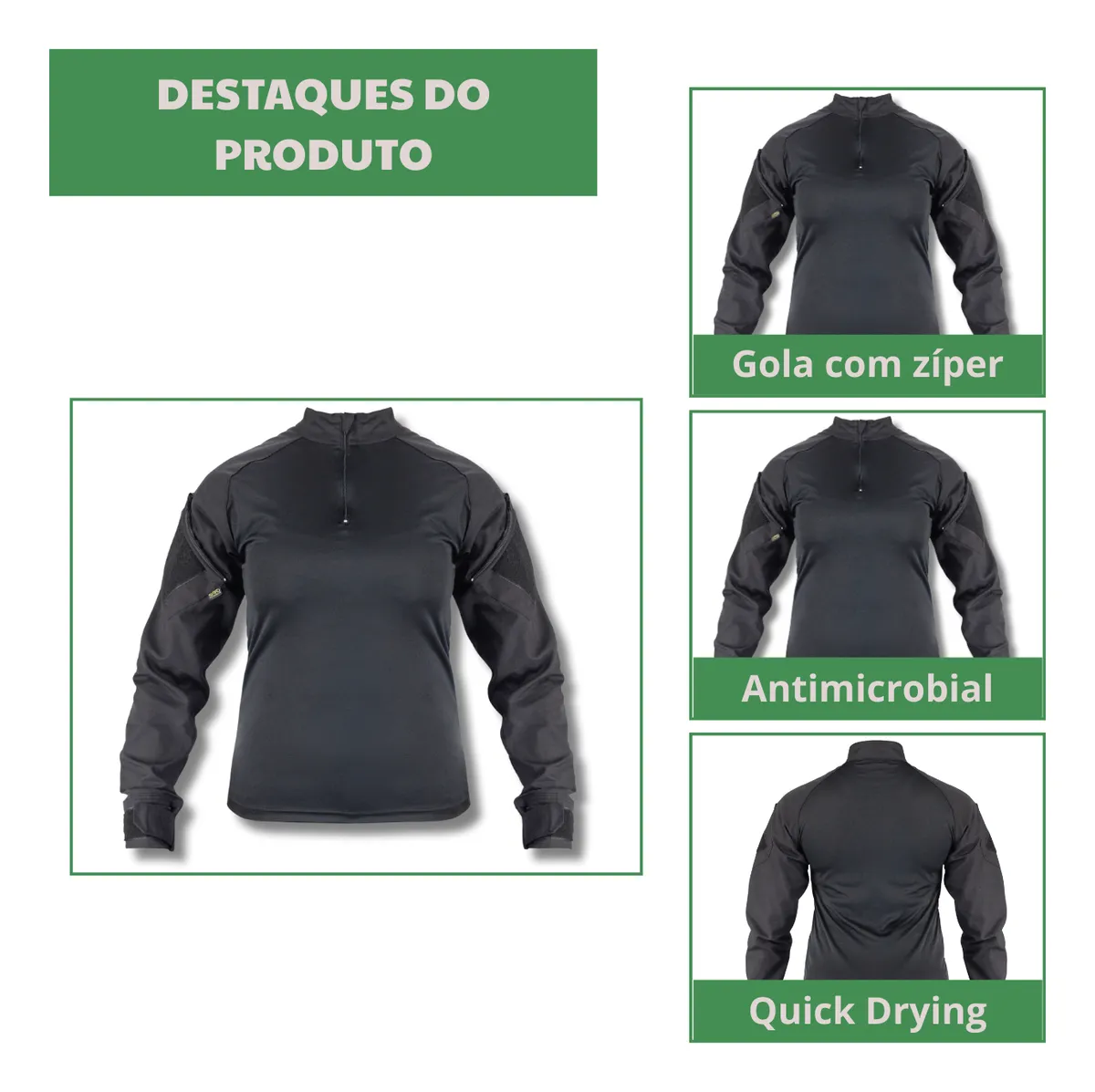 Combat Shirt Valkyria  - Preta
