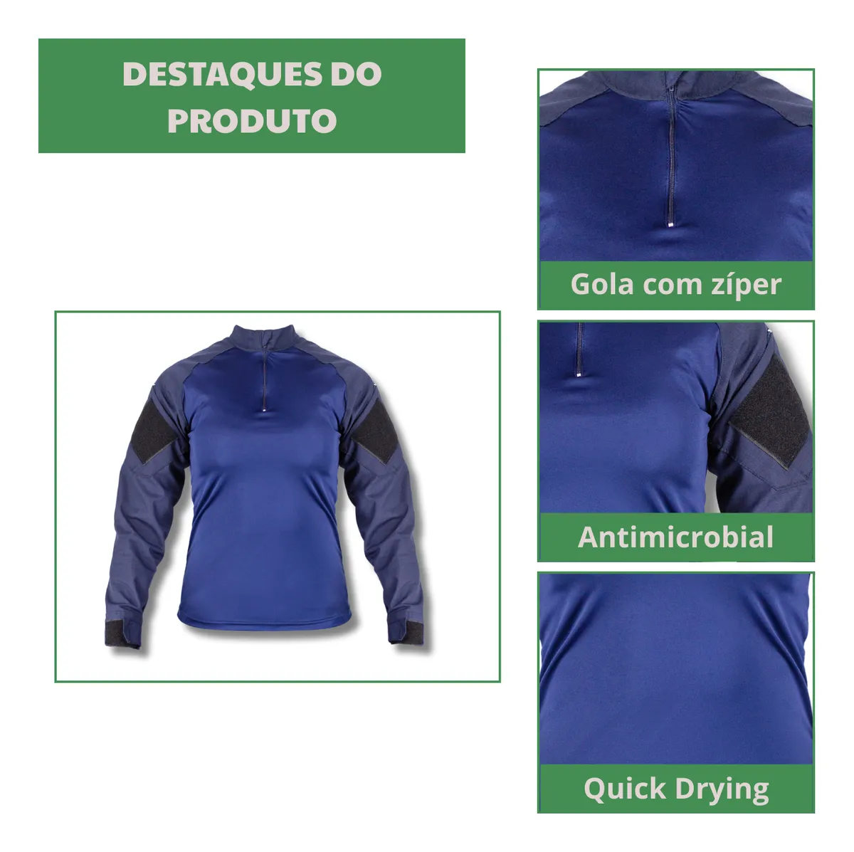 Combat Shirt Valkyria  - Azul Marinho