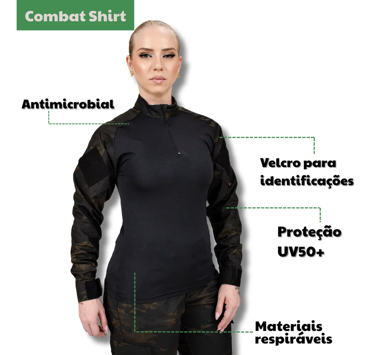 Combat Shirt Valkyria  - Multicam Black