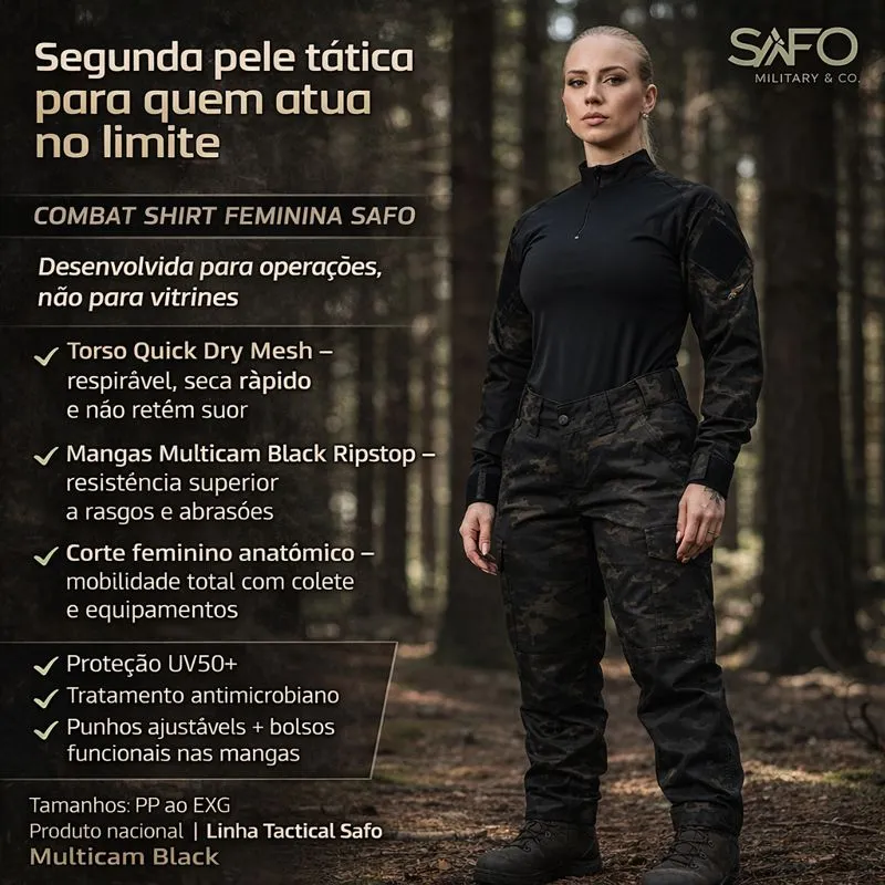 Combat Shirt Valkyria  - Multicam Black
