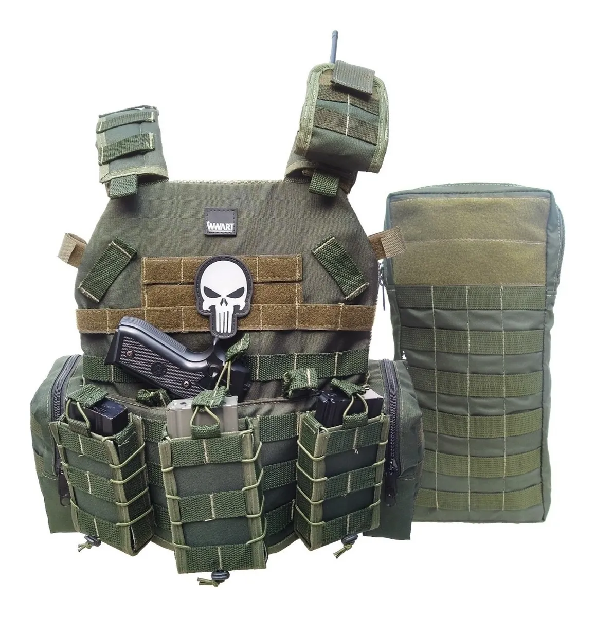 Colete Modular Plate Carrier War Z - Verde Oliva