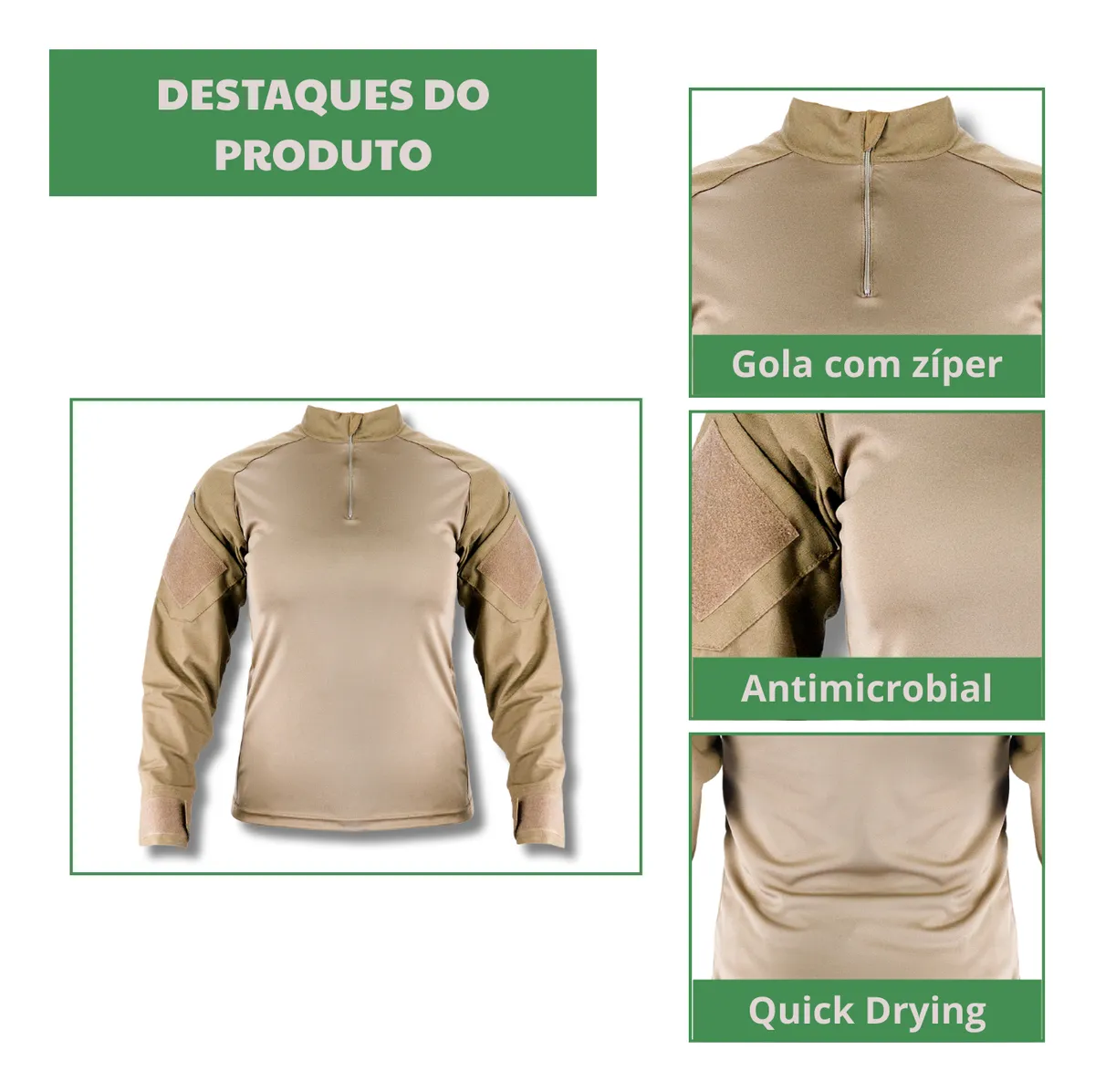 Combat Shirt Valkyria  - Cáqui