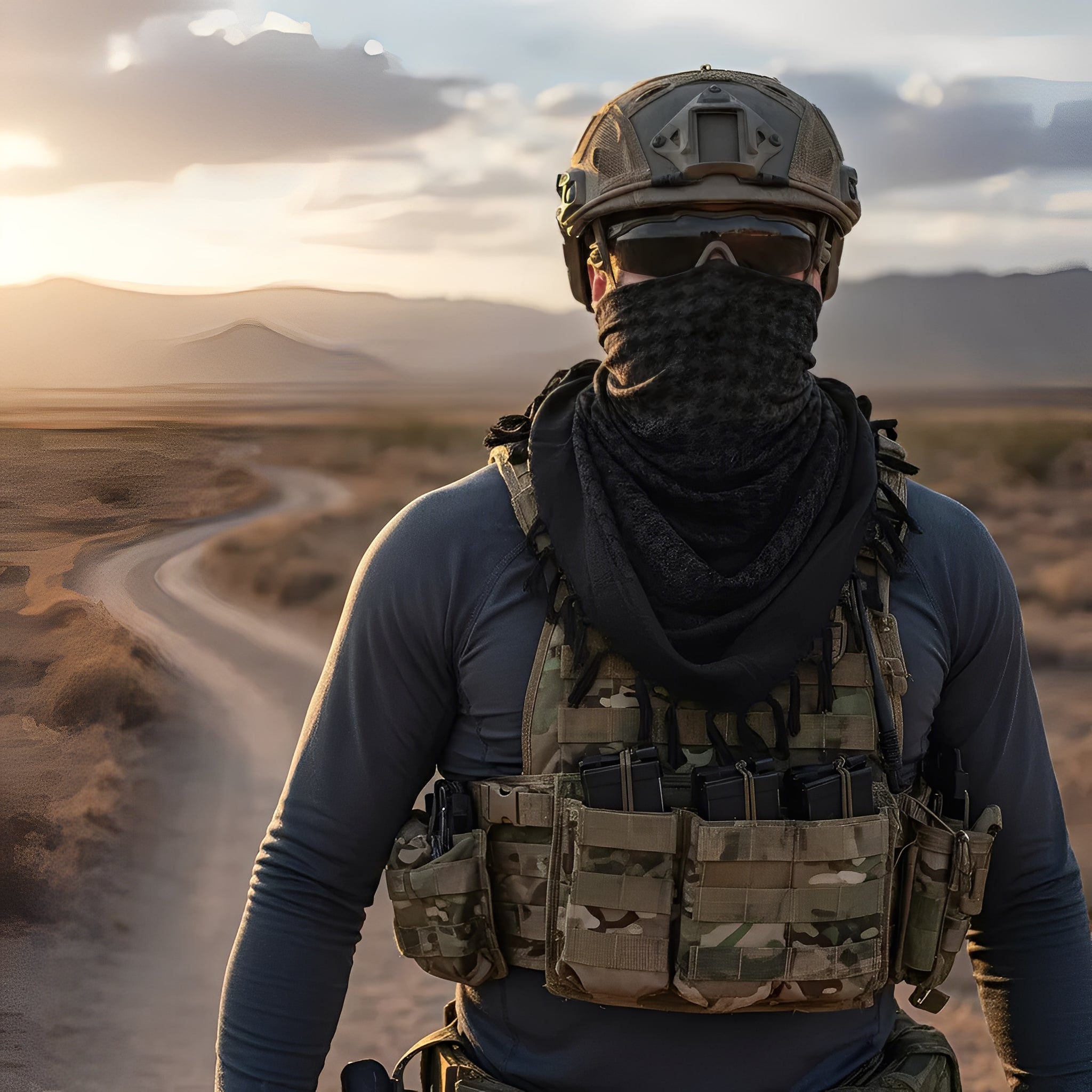 Shemagh Lenço Militar Keffieh 100% Algodão